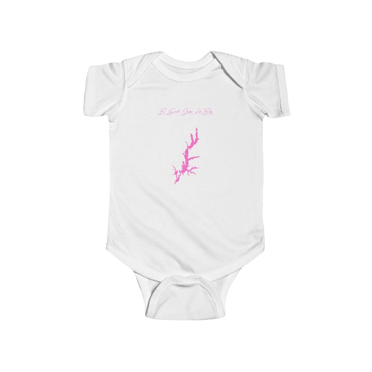 North  Carolina  B.  Everett  Jordan  Lake  Onesie  front  position  view  from  front  white.webp