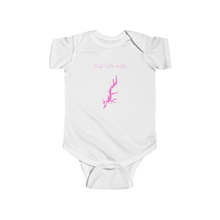 North  Carolina  B.  Everett  Jordan  Lake  Onesie  front  position  view  from  front  white.webp