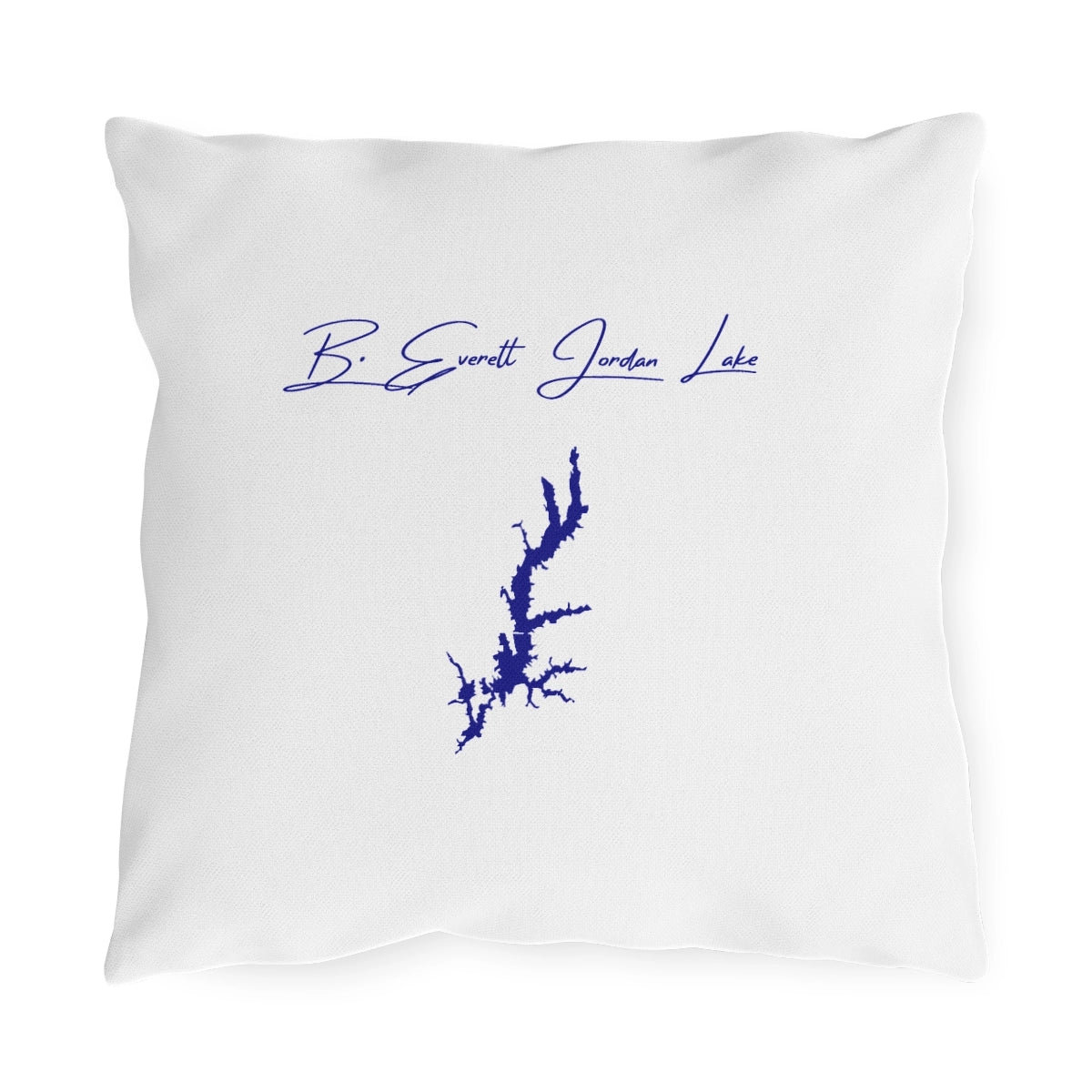 North  Carolina  B.  Everett  Jordan  Lake  Outdoor  Pillow  front  position  view  from  front  16  x  16.webp