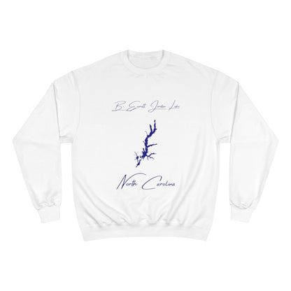 North  Carolina  B.  Everett  Jordan  Lake  Sweatshirt  front  position  view  from  front  white.webp
