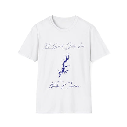 North  Carolina  B.  Everett  Jordan  Lake  T-shirt  front  position  view  from  front  white.webp