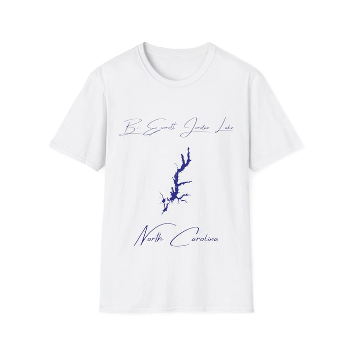 North  Carolina  B.  Everett  Jordan  Lake  T-shirt  front  position  view  from  front  white.webp