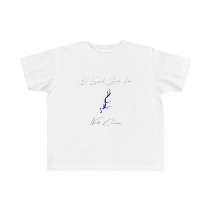 North  Carolina  B.  Everett  Jordan  Lake  Toddler  T-shirt  front  position  view  from  front  white.webp