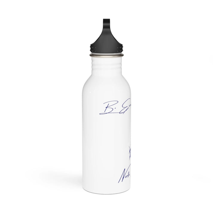 North  Carolina  B.  Everett  Jordan  Lake  Water  bottle  other  position  view  from  left  white.webp