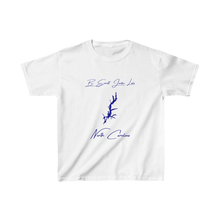 North  Carolina  B.  Everett  Jordan  Lake  Youth  T-shirt  front  position  view  from  front  white.webp