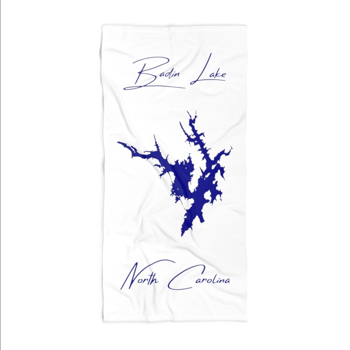 North  Carolina  Badin  Lake  Beach  Towel  front  position  view  from  front  36  x  72.webp