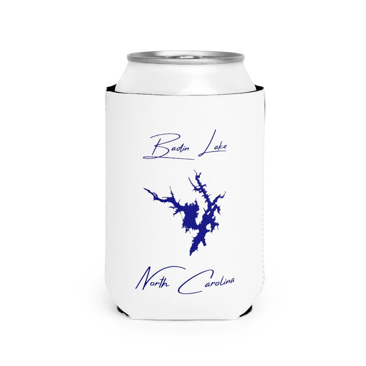 North  Carolina  Badin  Lake  Can  Koozie  front  position  view  from  front-2  white.webp