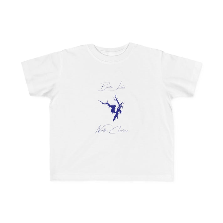 North  Carolina  Badin  Lake  Toddler  T-shirt  front  position  view  from  front  white.webp