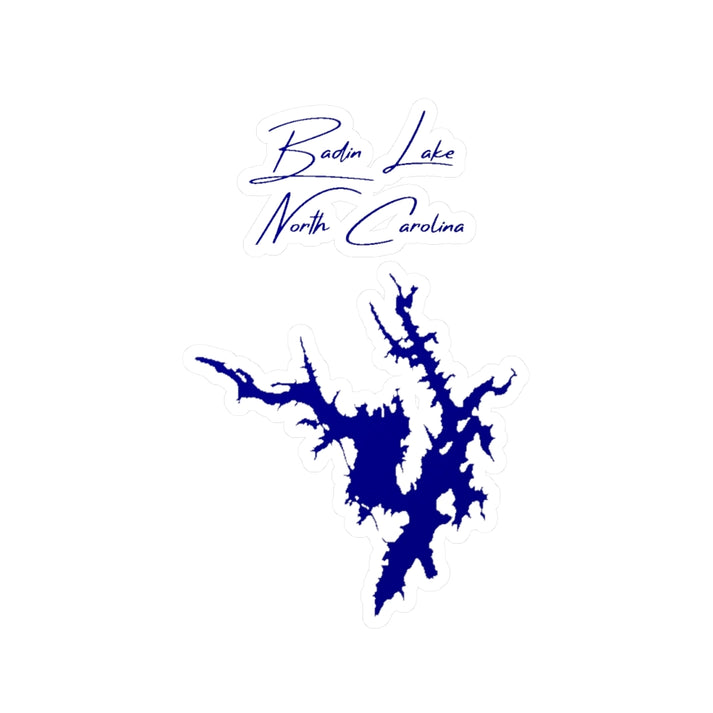North  Carolina  Badin  Lake  Vinyl  Decal  other  position  view  from  front  4  x  6.webp