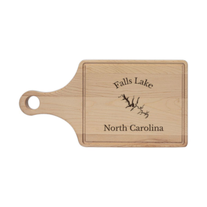 North  Carolina  Falls  Lake  Engraved  Cutting  Board  front  position  view  from  front  maple.webp