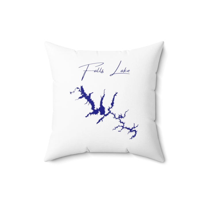 North  Carolina  Falls  Lake  Pillow  front  position  view  from  back  16  x  16.webp