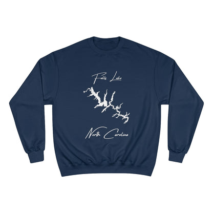 North  Carolina  Falls  Lake  Sweatshirt  front  position  view  from  front  navy.webp