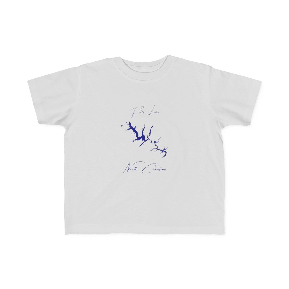 North  Carolina  Falls  Lake  Toddler  T-shirt  front  position  view  from  front  silver.webp