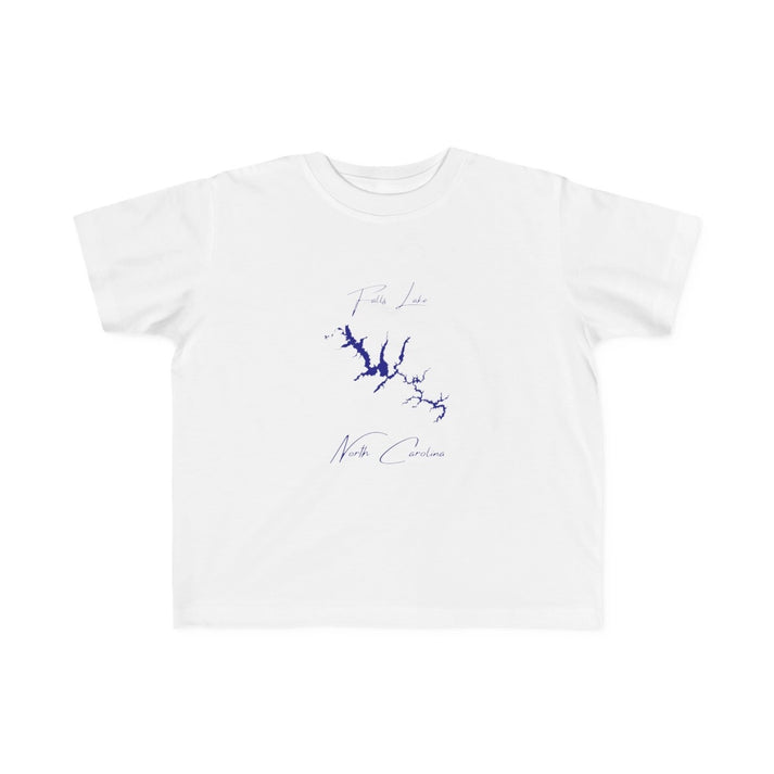 North  Carolina  Falls  Lake  Toddler  T-shirt  front  position  view  from  front  white.webp