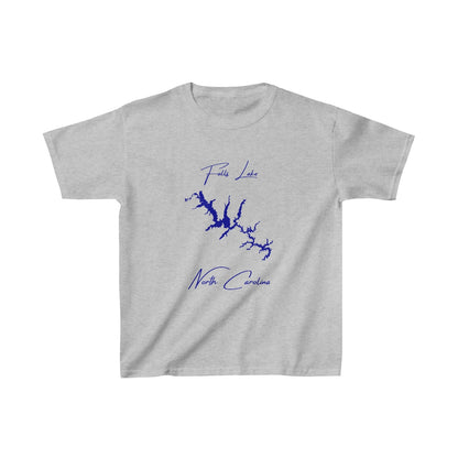 North  Carolina  Falls  Lake  Youth  T-shirt  front  position  view  from  front  sport  grey.webp