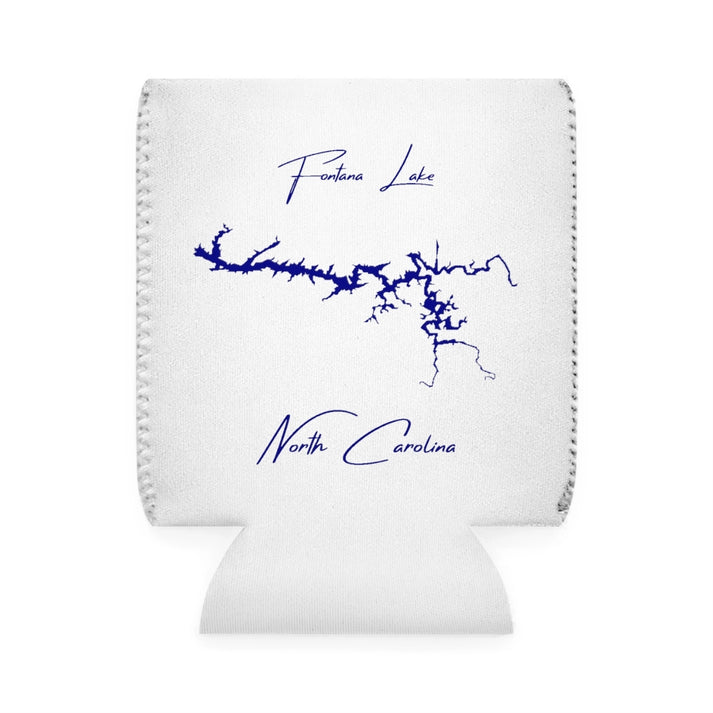 North  Carolina  Fontana  Lake  Can  Koozie  front  position  view  from  front-1  white.webp