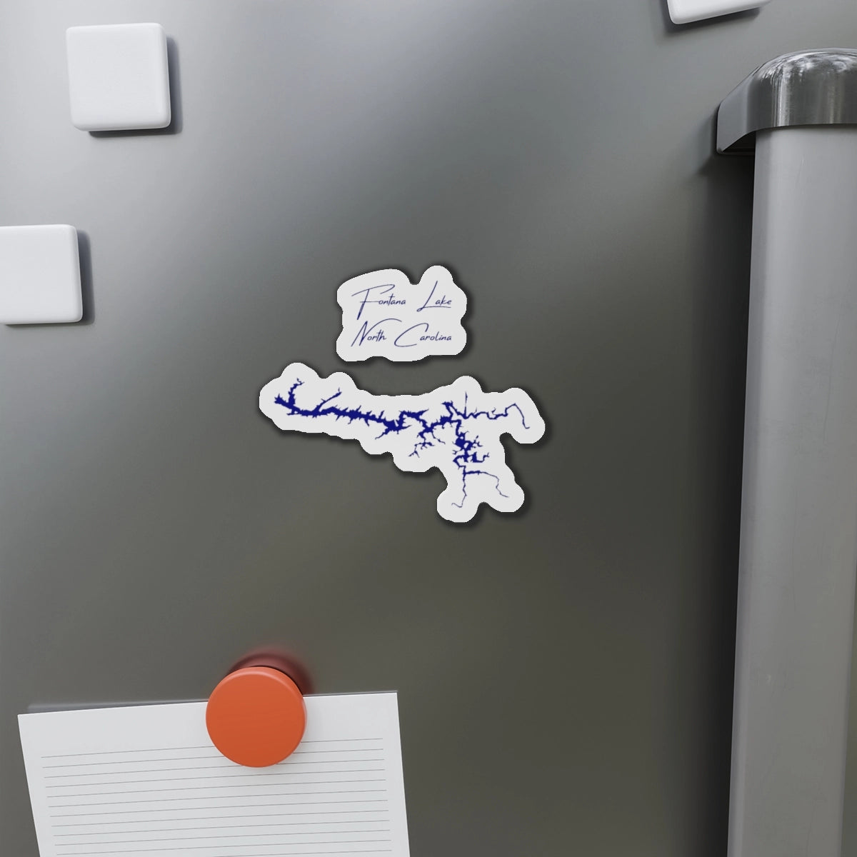 North  Carolina  Fontana  Lake  Die  Cut  Magnet  front  position  view  from  context-1  4  x  4.webp