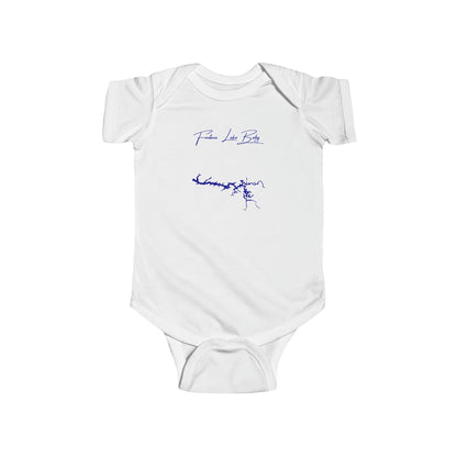 North  Carolina  Fontana  Lake  Onesie  front  position  view  from  front  white.webp