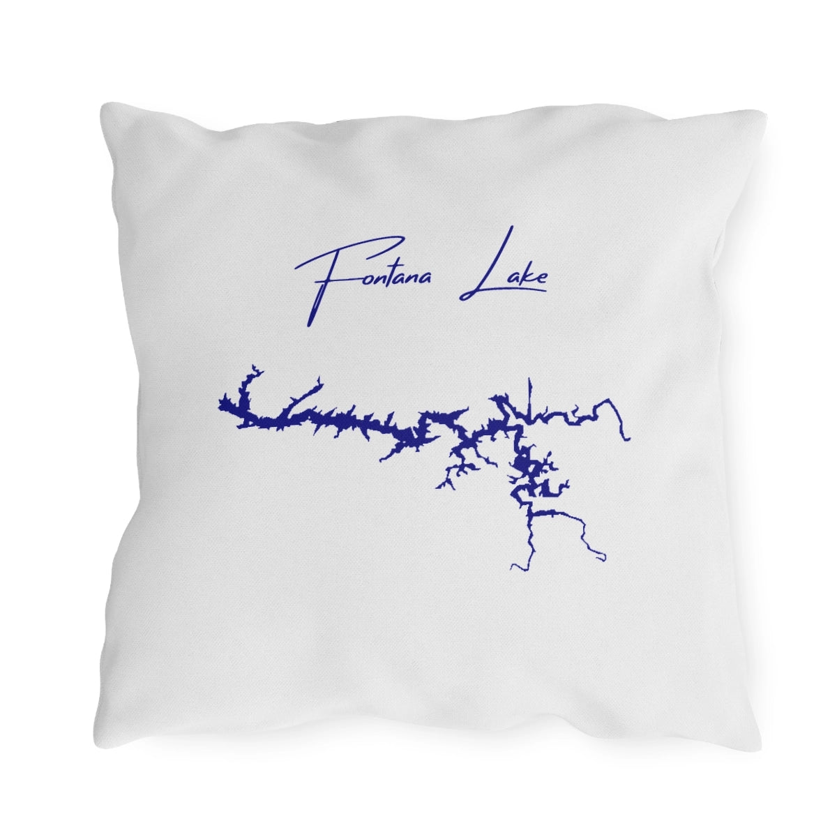 North  Carolina  Fontana  Lake  Outdoor  Pillow  back  position  view  from  back  18  x  18.webp