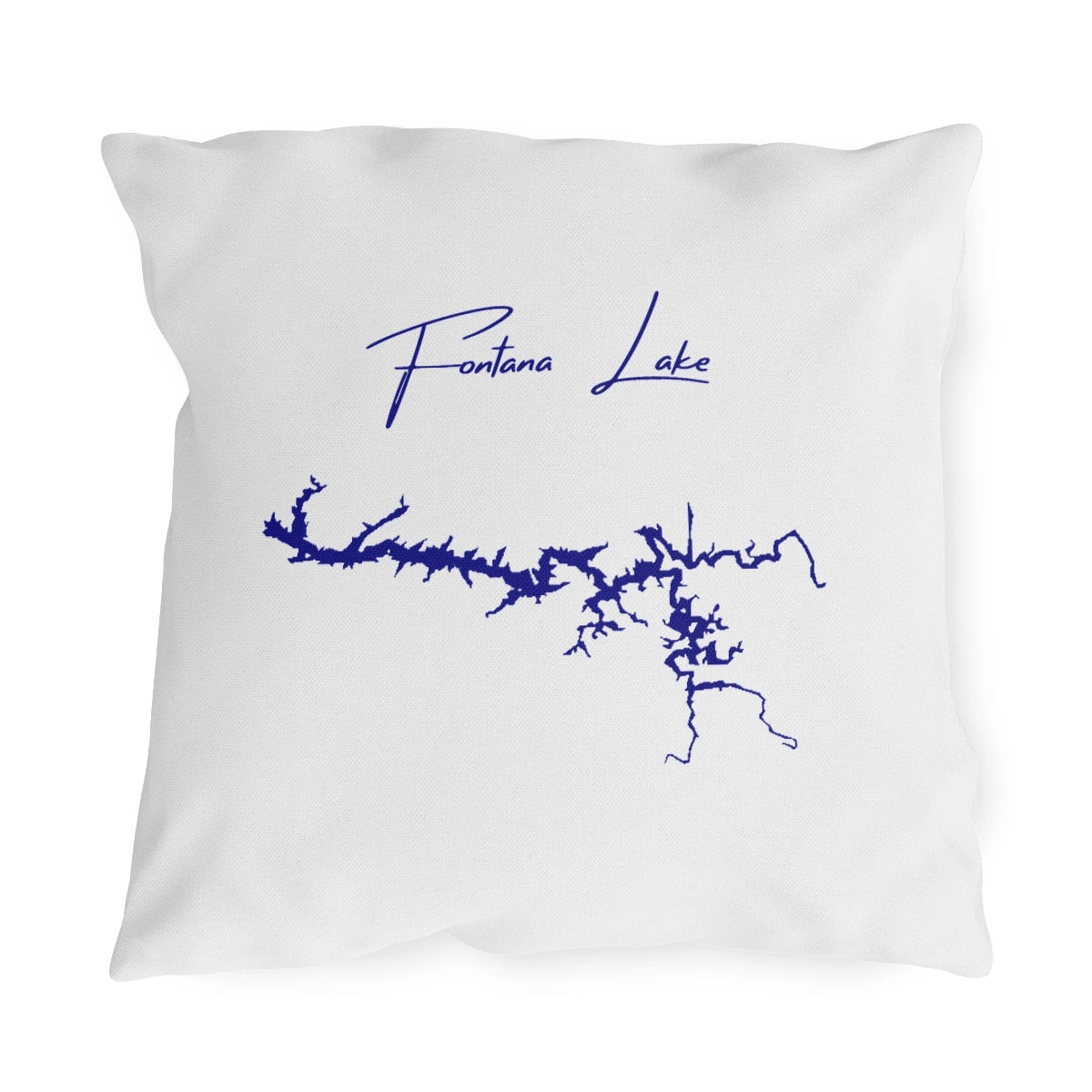 North  Carolina  Fontana  Lake  Outdoor  Pillow  front  position  view  from  front  18  x  18.webp