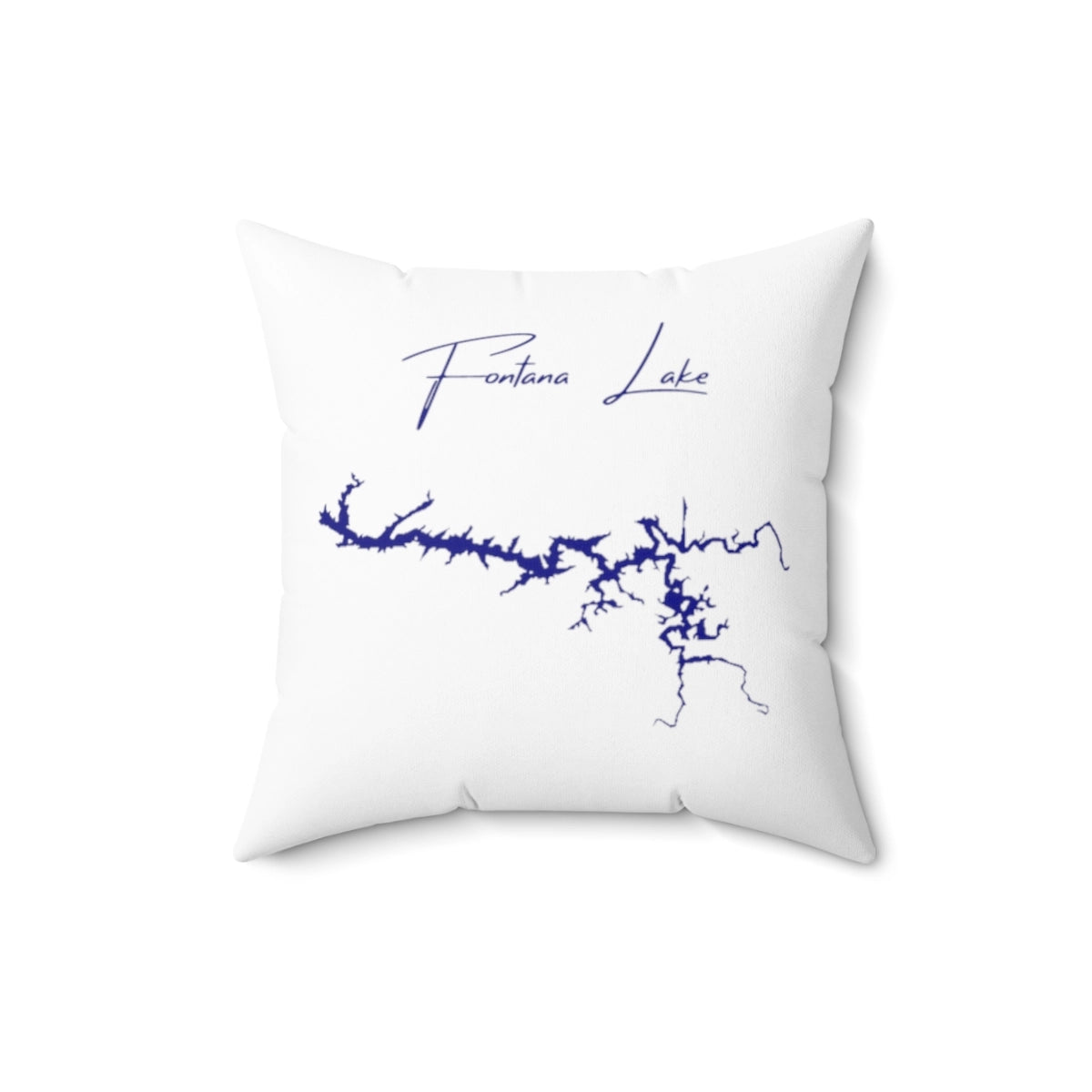 North  Carolina  Fontana  Lake  Pillow  front  position  view  from  front  16  x  16.webp