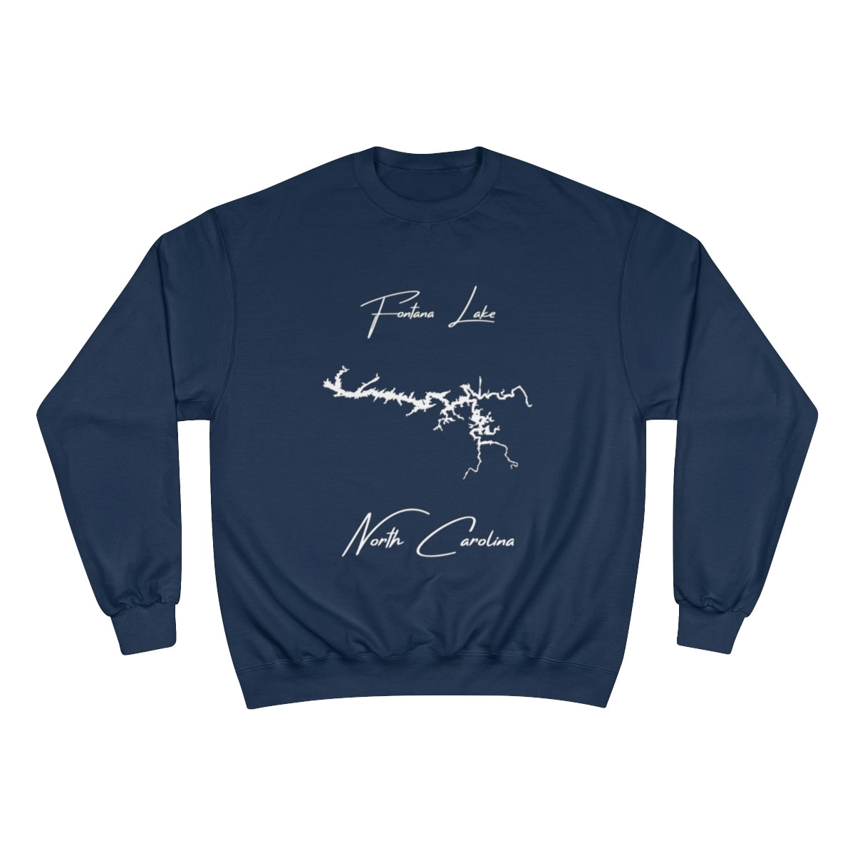 North  Carolina  Fontana  Lake  Sweatshirt  front  position  view  from  front  navy.webp