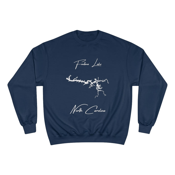 North  Carolina  Fontana  Lake  Sweatshirt  front  position  view  from  front  navy.webp