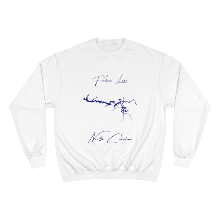 North  Carolina  Fontana  Lake  Sweatshirt  front  position  view  from  front  white.webp