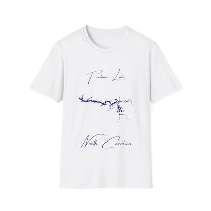 North  Carolina  Fontana  Lake  T-shirt  front  position  view  from  front  white.webp