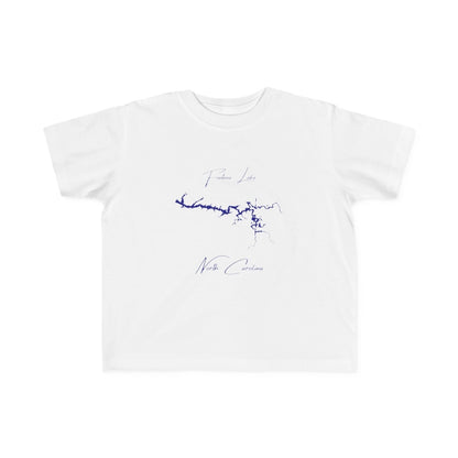 North  Carolina  Fontana  Lake  Toddler  T-shirt  front  position  view  from  front  white.webp