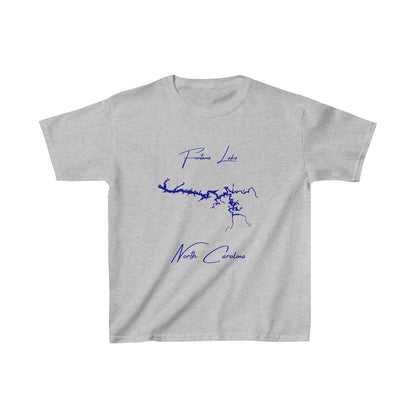 North  Carolina  Fontana  Lake  Youth  T-shirt  front  position  view  from  front  sport  grey.webp