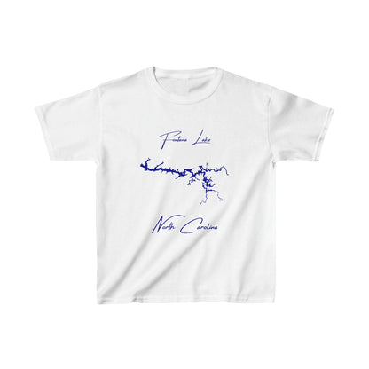 North  Carolina  Fontana  Lake  Youth  T-shirt  front  position  view  from  front  white.webp