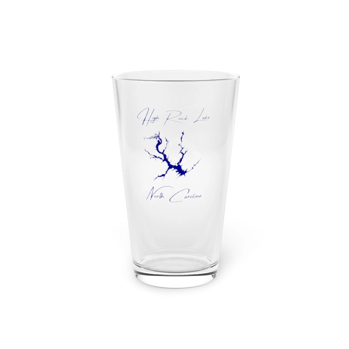 North  Carolina  High  Rock  Lake  16oz  Pint  Glass  front  position  view  from  front  16oz.webp