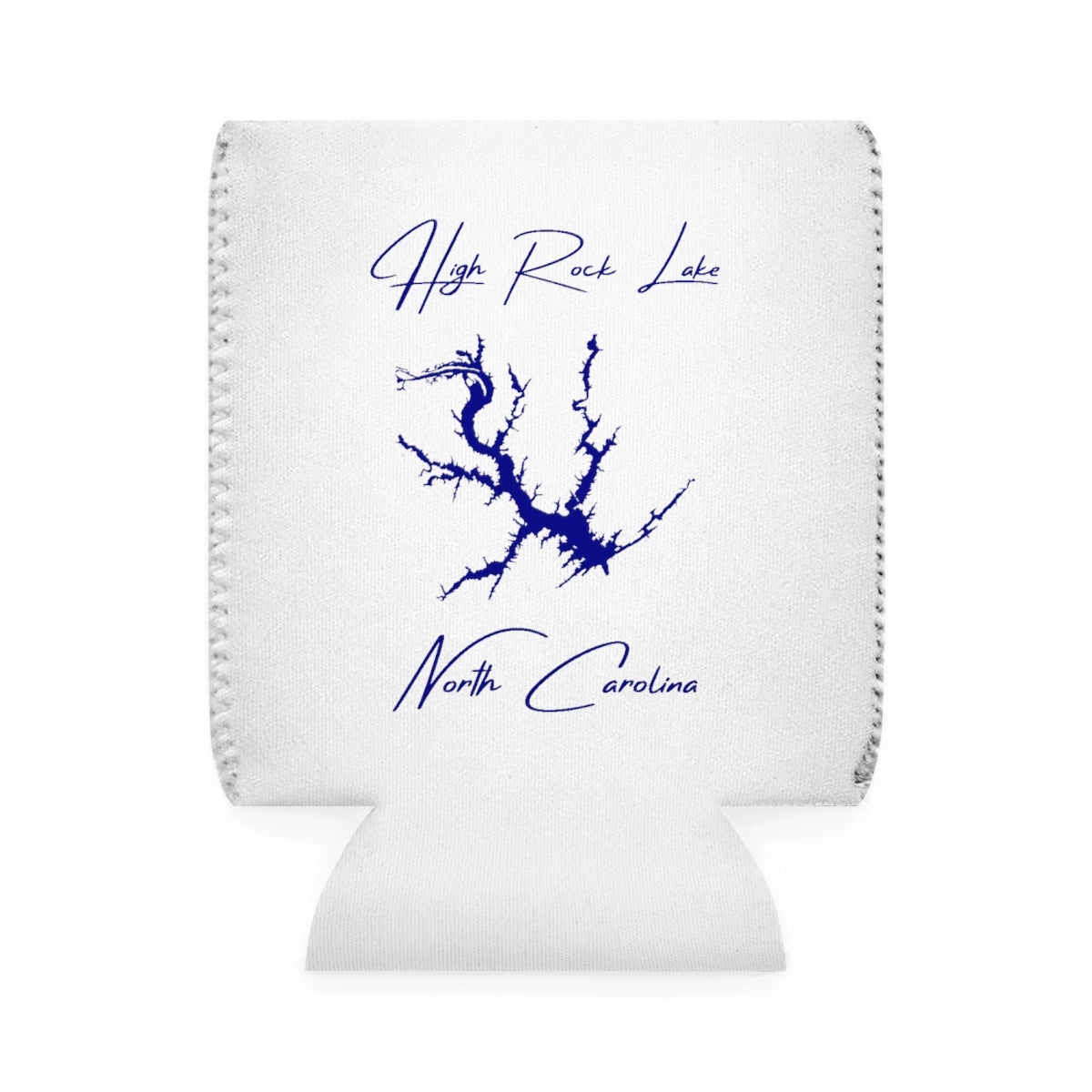 North  Carolina  High  Rock  Lake  Can  Koozie  front  position  view  from  front-1  white.webp