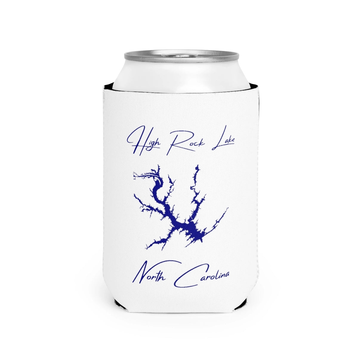 North  Carolina  High  Rock  Lake  Can  Koozie  front  position  view  from  front-2  white.webp