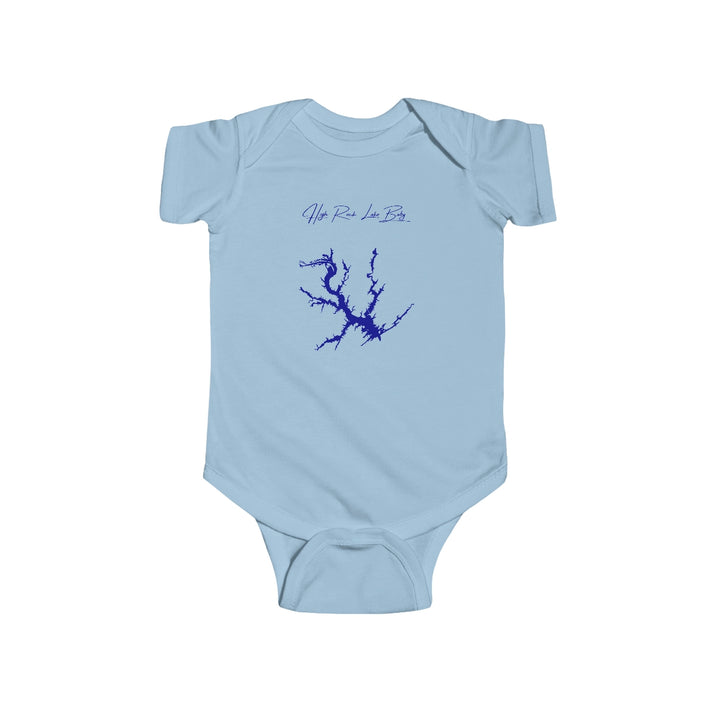 North  Carolina  High  Rock  Lake  Onesie  front  position  view  from  front  light  blue.webp