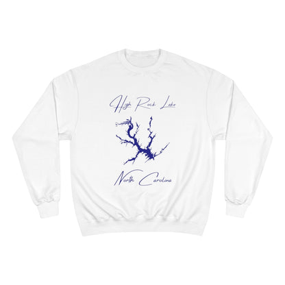 North  Carolina  High  Rock  Lake  Sweatshirt  front  position  view  from  front  white.webp
