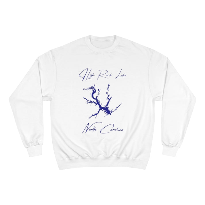 North  Carolina  High  Rock  Lake  Sweatshirt  front  position  view  from  front  white.webp