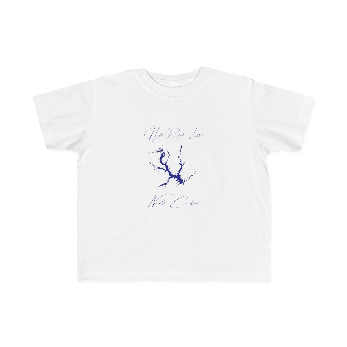 North  Carolina  High  Rock  Lake  Toddler  T-shirt  front  position  view  from  front  white.webp