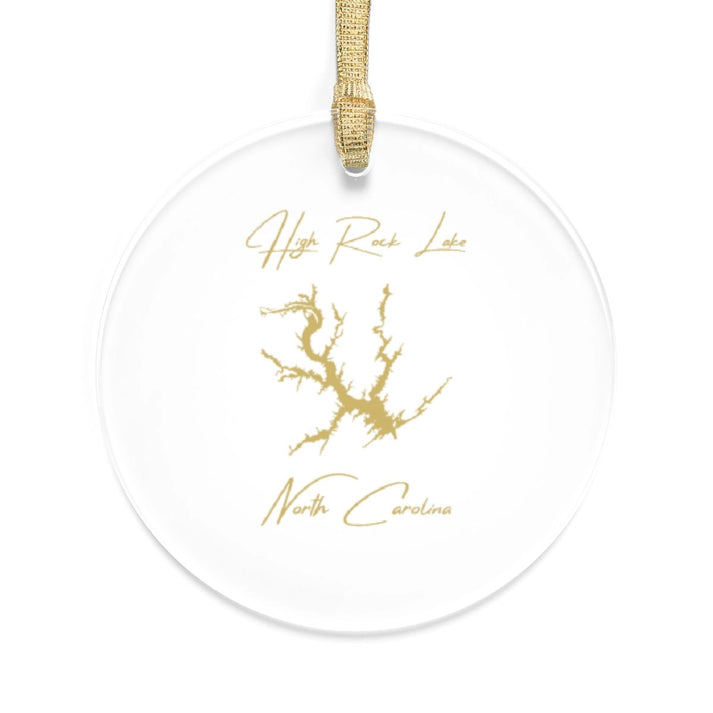 North  Carolina  High  Rock  Lake  Tree  Ornament  other  position  view  from  front  round.webp