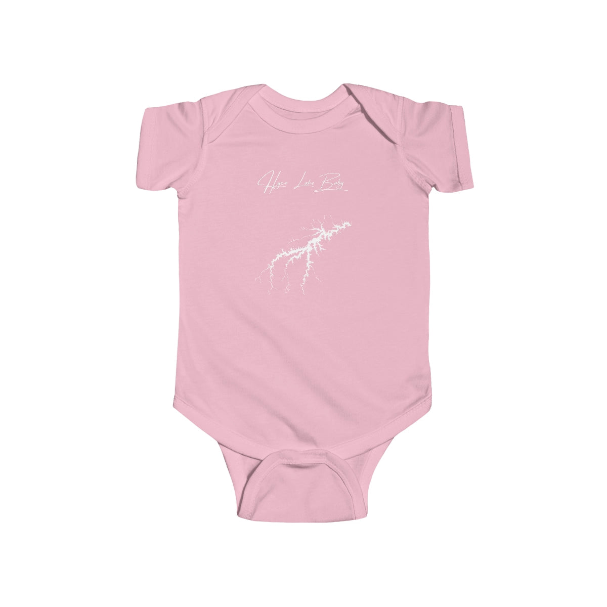 North  Carolina  Hyco  Lake  Onesie  front  position  view  from  front  pink.webp