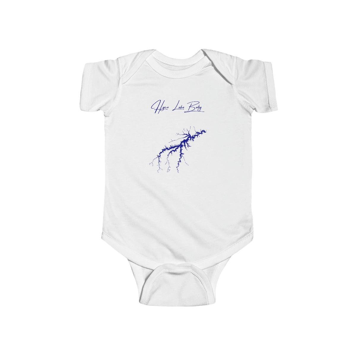 North  Carolina  Hyco  Lake  Onesie  front  position  view  from  front  white.webp