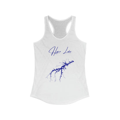 North  Carolina  Hyco  Lake  Racerback-Tank  front  position  view  from  front  solid  white.webp