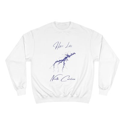 North  Carolina  Hyco  Lake  Sweatshirt  front  position  view  from  front  white.webp