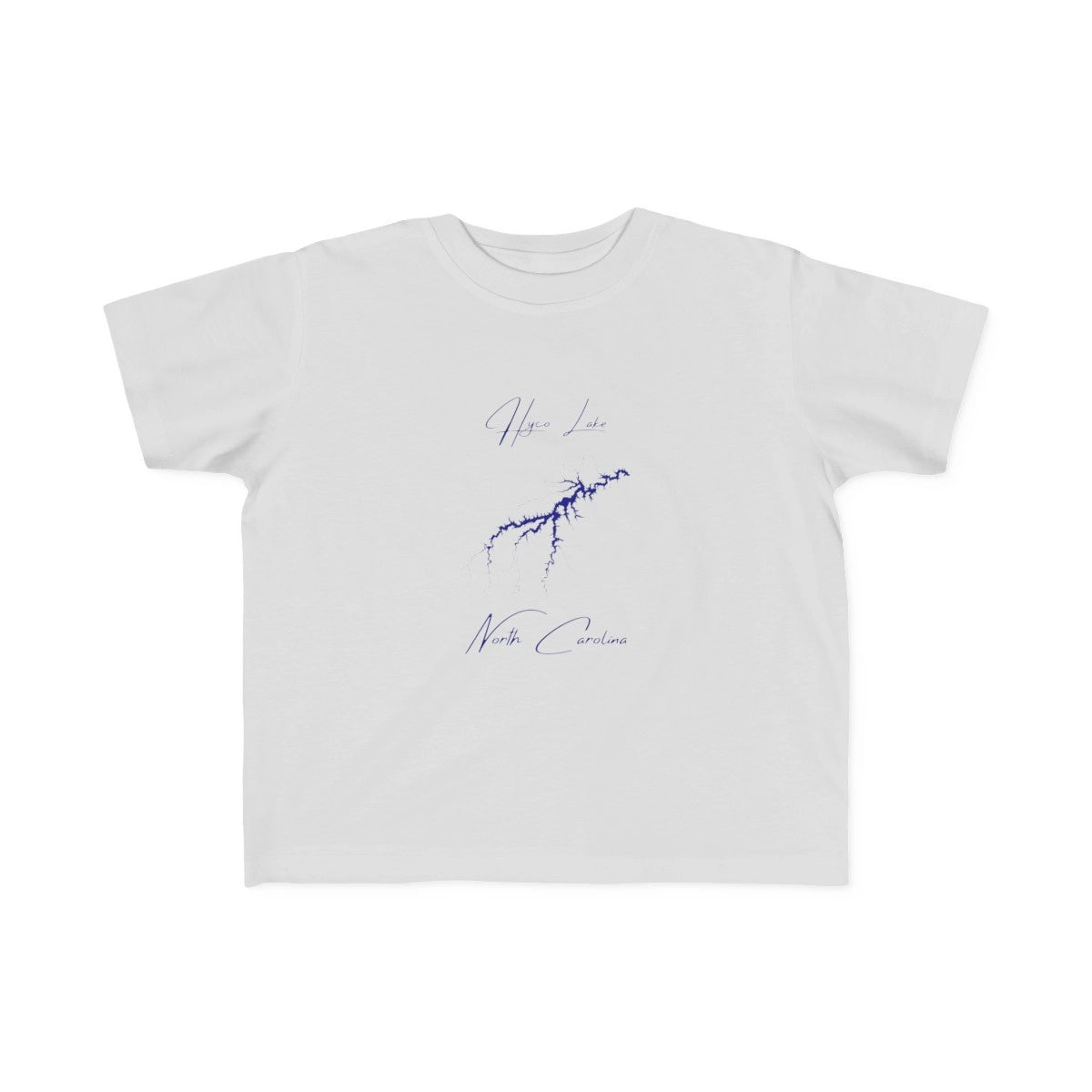 North  Carolina  Hyco  Lake  Toddler  T-shirt  front  position  view  from  front  silver.webp
