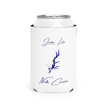 North  Carolina  Jordan  Lake  Can  Koozie  front  position  view  from  front-2  white.webp