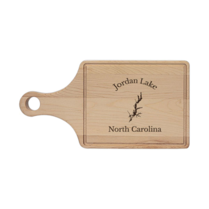 North  Carolina  Jordan  Lake  Engraved  Cutting  Board  front  position  view  from  front  maple.webp