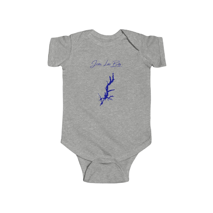 North  Carolina  Jordan  Lake  Onesie  front  position  view  from  front  heather.webp