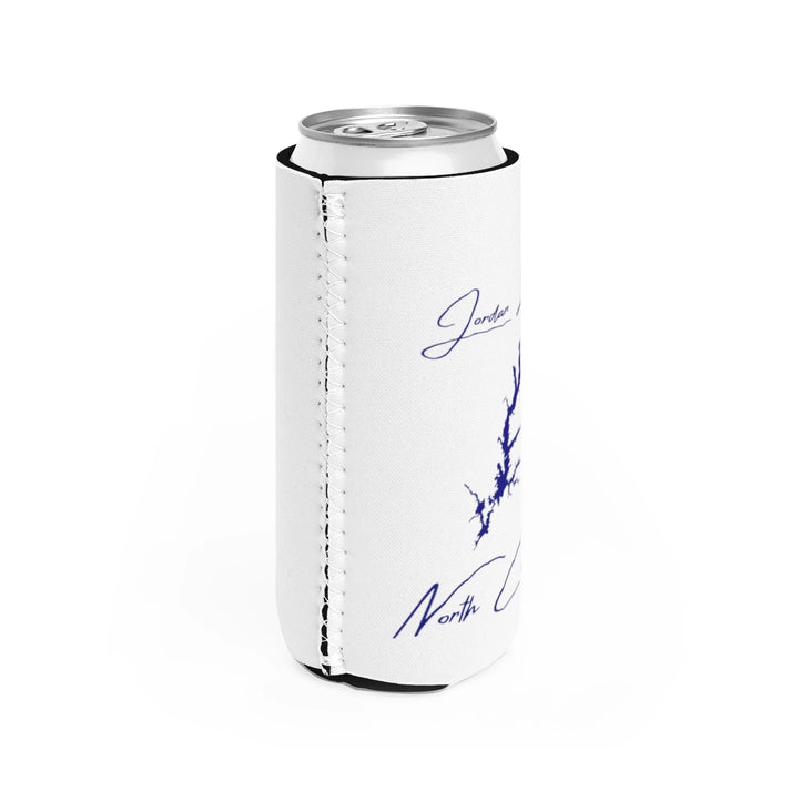 North  Carolina  Jordan  Lake  Slim  Can  Koozie  all  position  view  from  right  white.webp