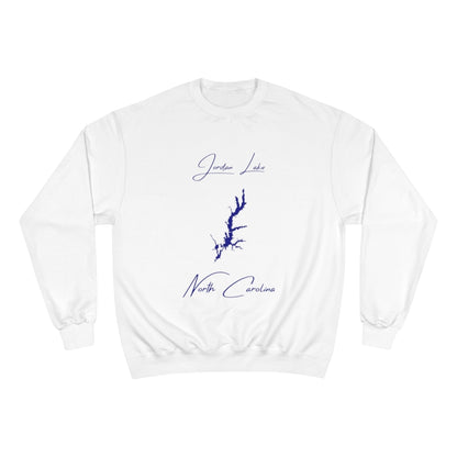 North  Carolina  Jordan  Lake  Sweatshirt  front  position  view  from  front  white.webp